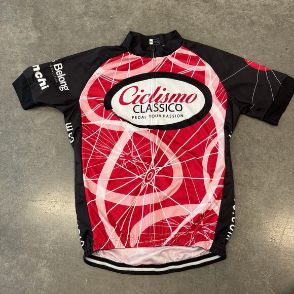 Vintage Other - Vintage Y2K Ciclismo Classico Cycling Bike Jersey Red Black XL